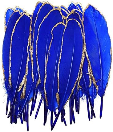 Zamihalaa New10-20pcs/lot Güzel Daldırma Altın / Gümüş Kaz feathers15-20cm DIY Plumas El Sanatları Takı Dekoratif
