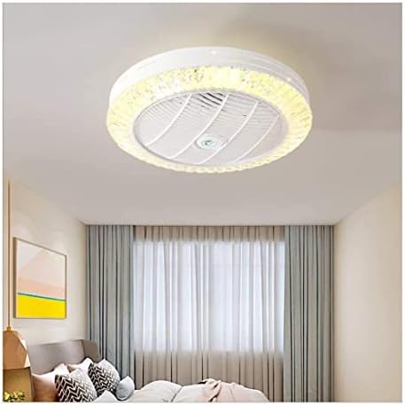 HALAHAİ tavan vantilatörü ile ışık fanı ışık kristal tavan vantilatörleri ile ışık dekoratif beyaz tavan vantilatörü
