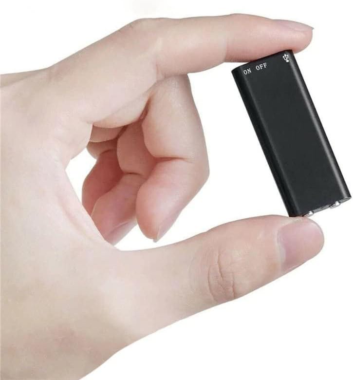 En İnce Dijital Ses Kaydedici 8GB Mini Ses Kaydediciler 96 Saat Kayıt Kapasitesi ve 8 Saat Pil Süresi, Gürültü Azaltmalı