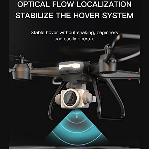 QIYHBVR Drone ile 4K Kamera Yetişkinler için Acemi, Katlanabilir FPV rc dört pervaneli helikopter fırçasız motor,