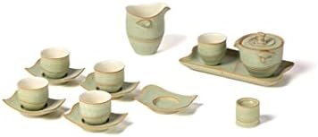 GENİGW Kullanışlı Hediye Komple Set çay seti Konuk çay seti Seramik Taşınabilir çay seti Ev