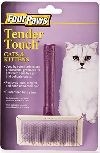 Kediler için Dört Paws İhale Dokunmatik Slicker Tel Fırça