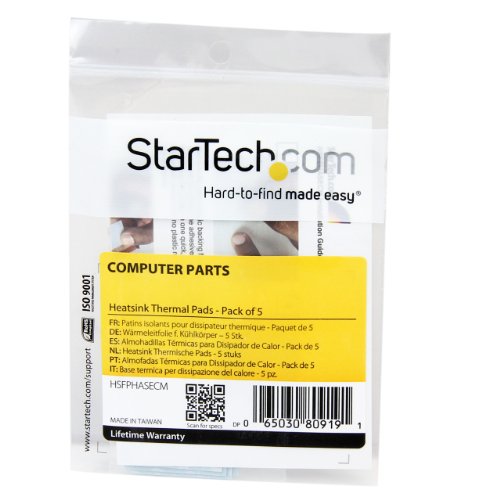 StarTech.com Soğutucu Termal Pedler, 5'li Paket (HSFPHASECM)