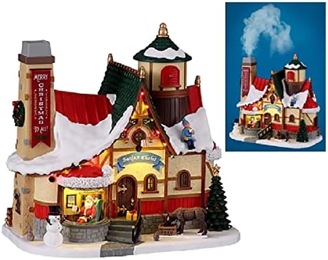 Lemax Village Collection Noel Baba'nın Dağ Evi, 4,5 V Adaptörlü 15742