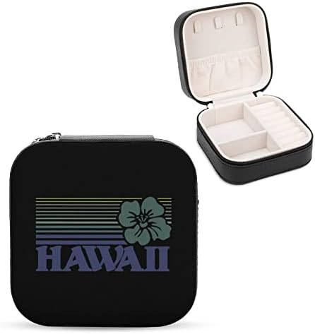 Hawaii kadın Premium Seyahat Küçük Mücevher kolye kutusu Yüzük Depolama Organizatör Mini Vitrin