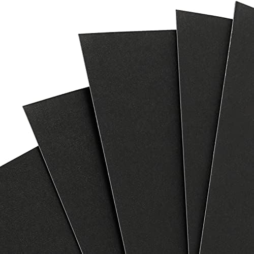 SHEUTSAN 100 Yaprak 11x17 İnç Siyah Renkli Kart Stoğu, 80lb 80 lbs Kapak Sayfaları, Kalınlaşmış Kart Stoğu El Sanatları