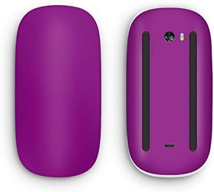 Tasarım Skinz Katı Koyu Mor Vinil Çıkartması ile Uyumlu Apple Magic Mouse 2 (Kablosuz, Şarj Edilebilir) Çoklu Dokunmatik