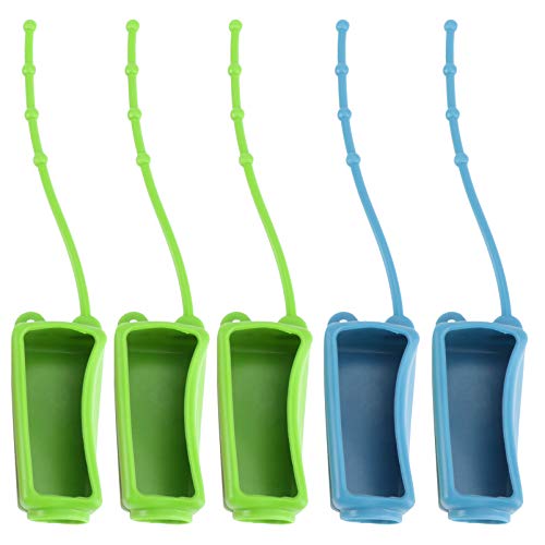 Cabilock 5 ADET El sabun şişesi Tutucu Seyahat Taşınabilir Plastik Sızdırmaz Şişeler Anahtarlık Taşıyıcıları Ev İçin