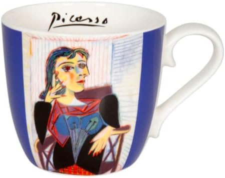 Könitz Waechtersbach Picasso Koleksiyonu Kemik Çini Kahve Kupaları – Dora Maar Kahve Kupası – Bulaşık Makinesi ve