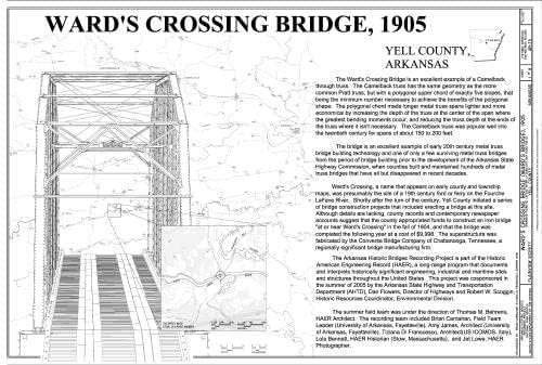 HistoricalFindings Fotoğraf: Ward'ın Geçiş Köprüsü, Sunlight Bay Yolu, Plainview, Yell County, Arkansas, AR