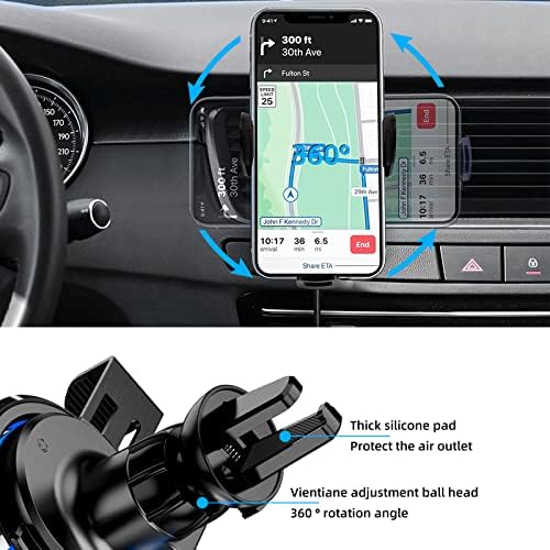 Gift2u Kablosuz Araç Şarj Cihazı 15W Qi Hızlı Şarj Otomatik Sıkma Dağı Araç Şarj Cihazı Ön Cam Pano Montajı, iPhone