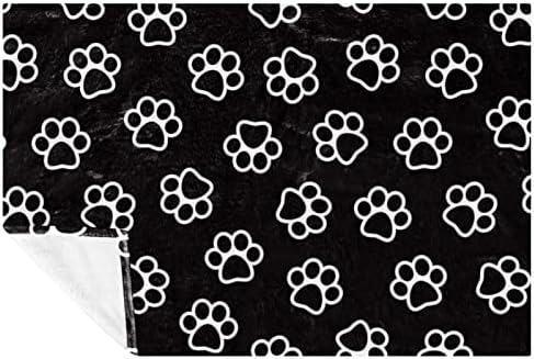 Peluş Battaniye Atmak Battaniye Sıcak Rahat Yumuşak Mikrofiber Battaniye, Köpek Pençe Kedi Hayvan Güzel Pet