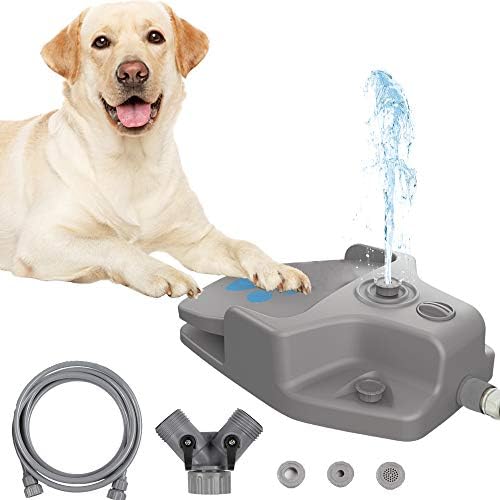 FURUİSEN Köpek su çeşmesi Açık, Köpek Yağmurlama Oyuncak Adım, Pençe Aktif Köpek içme çeşmesi su sebili için Büyük