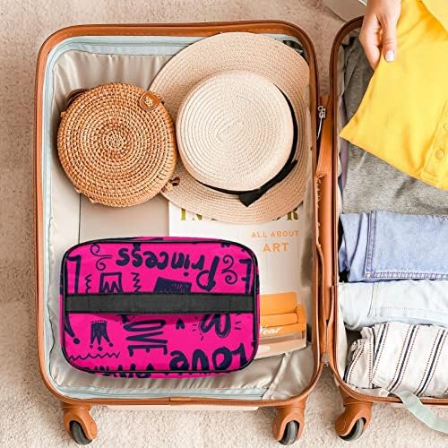 yoyoAmoy Seyahat makyaj çanta düzenleyici, Su Geçirmez Kozmetik tuvalet saklama saplı çanta, Büyük Makyaj Çantası