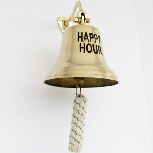 Hazine Guruları Büyük Katı Pirinç Happy Hour Bar Bell