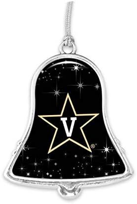 Vanderbilt Commodores Gümüş Çan Gümüş Metal Noel Süs Hediye Dekorasyon