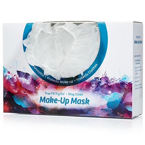 True Fit Makyaj Maskesini Deneyin-Tek Kullanımlık Kozmetik Maske-Yüzü ve Saçı Korur-Kutu Başına 25 Parça
