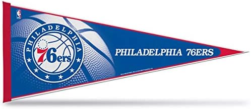 NBA Philadelphia 76ers 12 inç x 30 inç Klasik Flama Dekoru