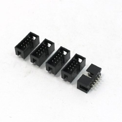 Aexit 5 Adet Ses ve Video Aksesuarları 2.54 mm Pitch 10 Pins PCB IDC Konnektör Konnektörleri ve Adaptörleri Pin Başlıkları