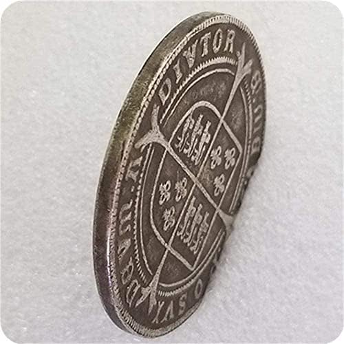 Antika El Sanatları İngiliz 1551 hatıra parası Sikke Gümüş Dolar 1941