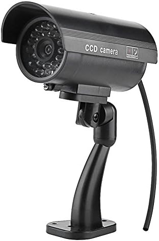 Eboxer Sahte Mermi Güvenlik Kamerası, Sahte Gözetleme Kamerası Yanıp Sönen LED İç ve Dış Mekan için Sahte Güvenlik